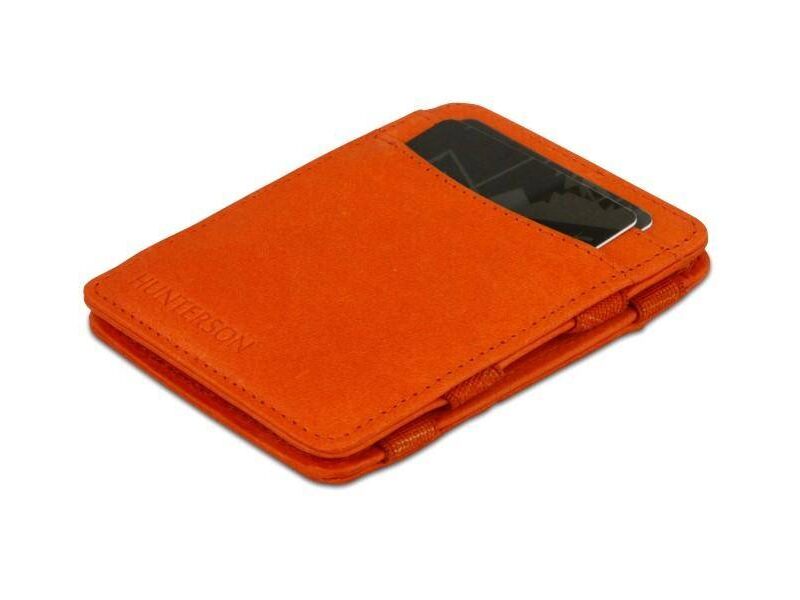 Hunterson Leather Rfid Magic Wallet Orange