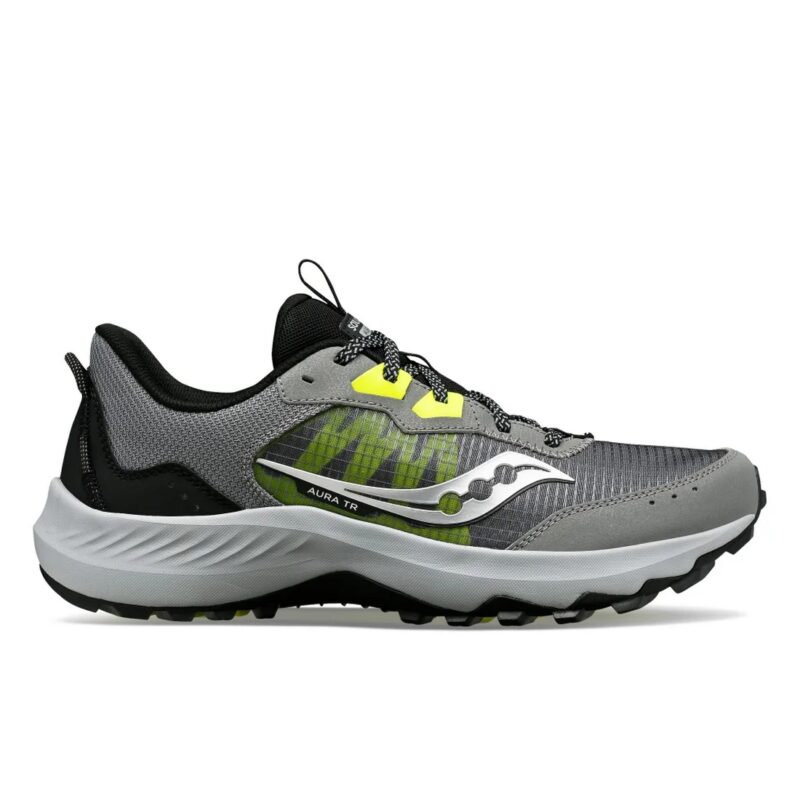 Saucony Aura Tr Men's Trail Outdoor Running Shoes Grey S20862-100