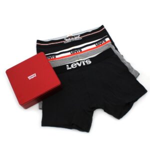 Levis Men Underwear 2 Pack Boxer Briefs Black