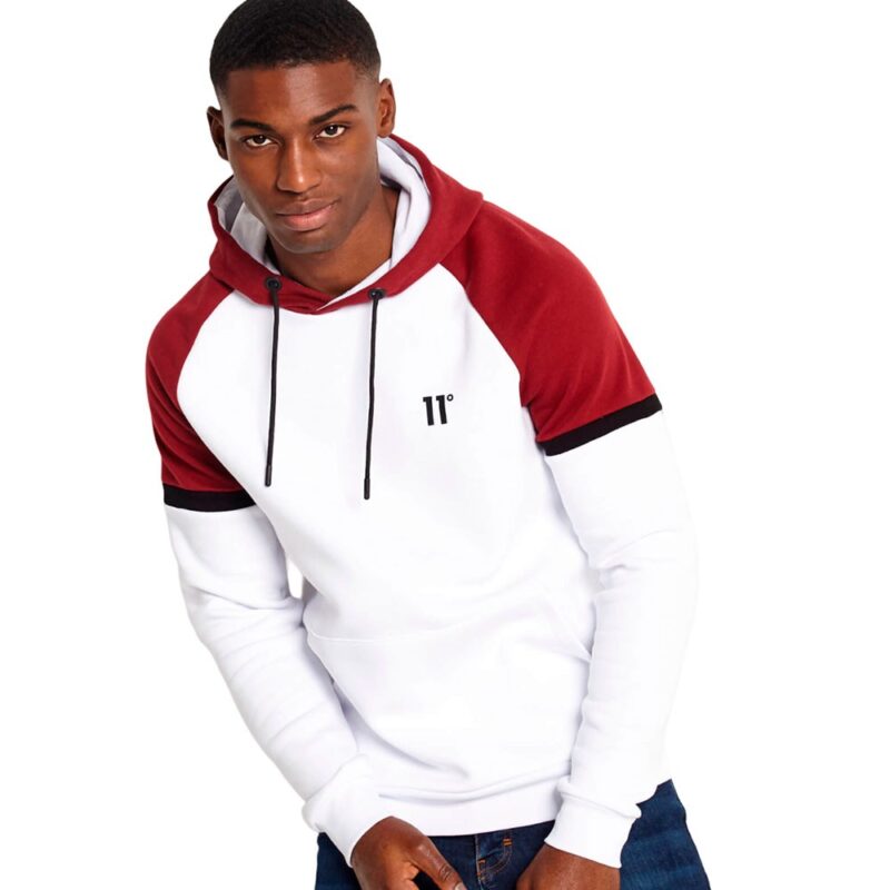11 Degrees Men Clothing Cut And Sew Pullover Hoodie