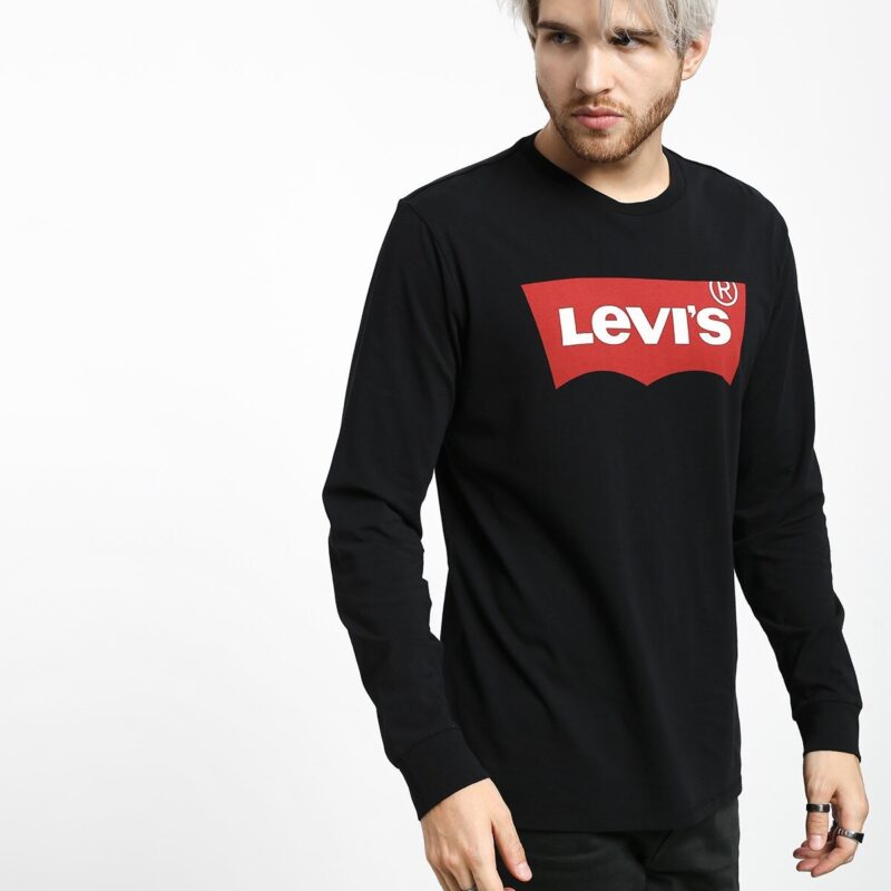 Levis Men Clothing Std Graphic Hm Longsleeve T-shirt