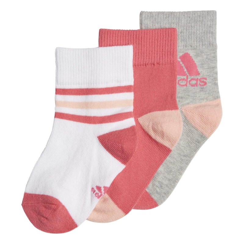Adidas Kids Girls Lk Ankle 3 Pairs Socks