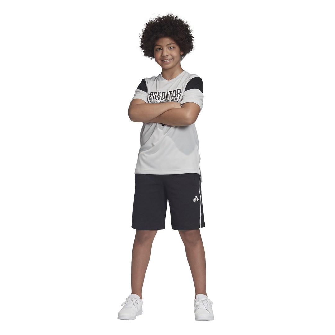 Adidas Kids Boys Clothing Training Predator Tee Grey DV1336 - Image 3