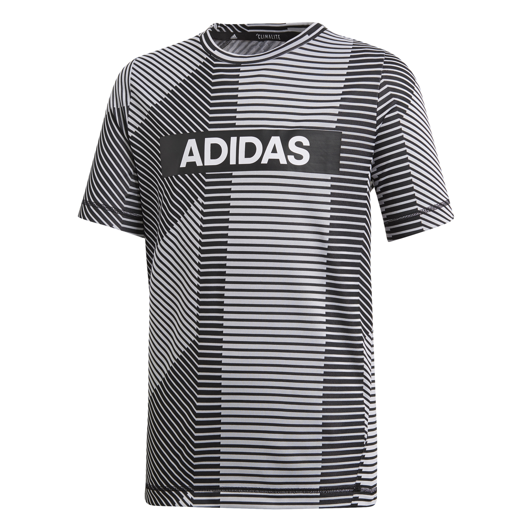 Adidas Kids Boys Training Branded Tee Black DV1367