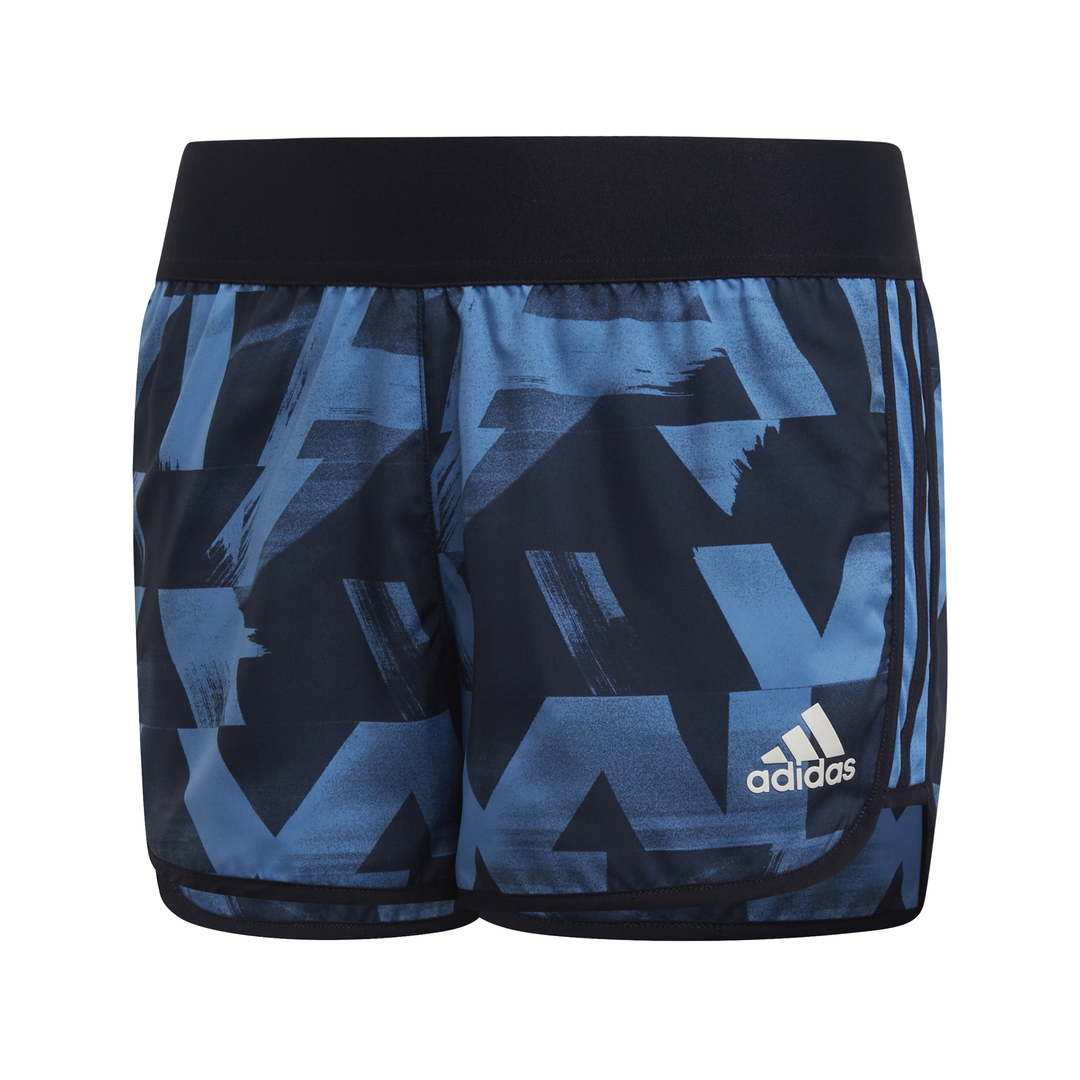 Adidas Kids Girls Clothing Training Marathon Shorts Blue DV2731