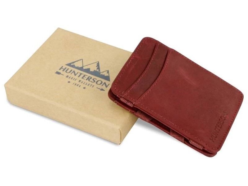Hunterson Leather Rfid Magic Wallet Burgundy