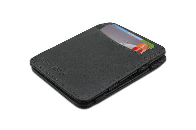 Hunterson Leather Rfid Magic Wallet Grey