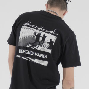 Defend Paris Men Pervious T-shirt Black