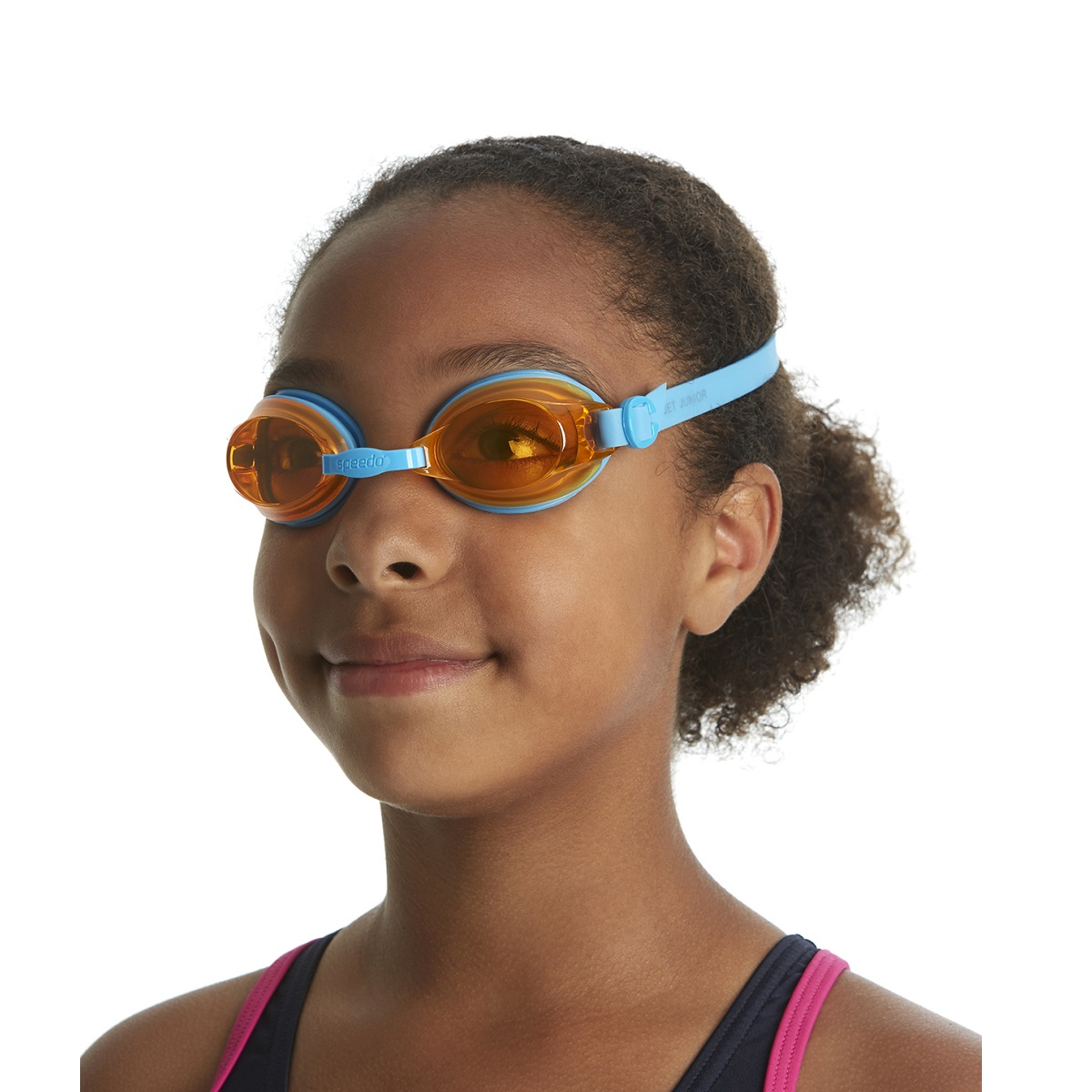 Speedo Junior Jet Goggles Blue/Orange 09298-9082 - Image 4