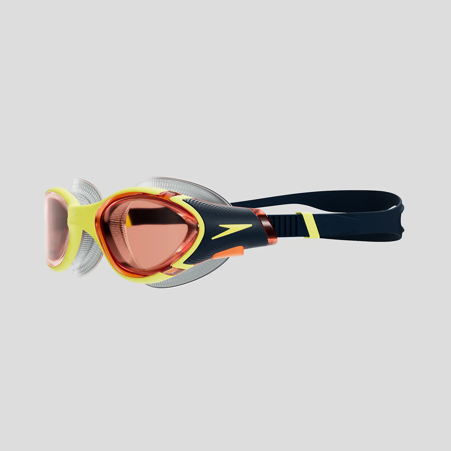 Speedo Adult Biofuse 2.0 Goggles Yellow/Orange 800233214507 - Image 2