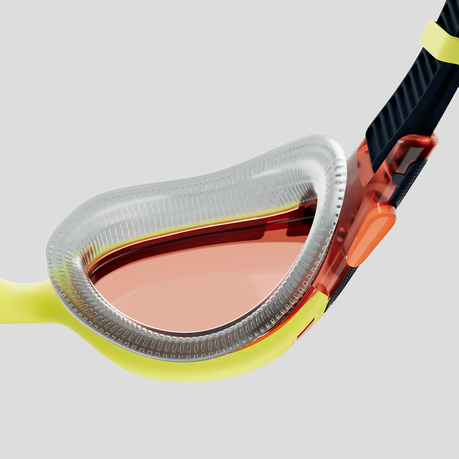 Speedo Adult Biofuse 2.0 Goggles Yellow/Orange 800233214507 - Image 4