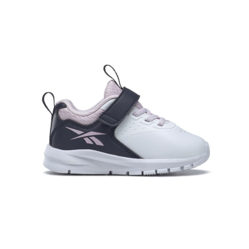 Reebok Infant Girls Running Rush Runner 4 Shoes White Navy Pink HP4795