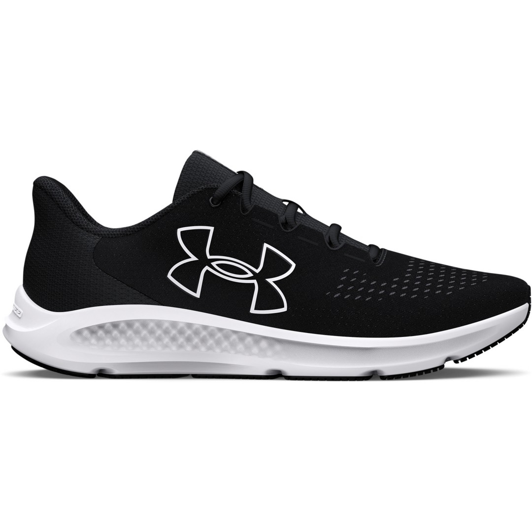Under Armour Charged Pursuit 3 Big Logo Men Running Shoes Black 3026518-001