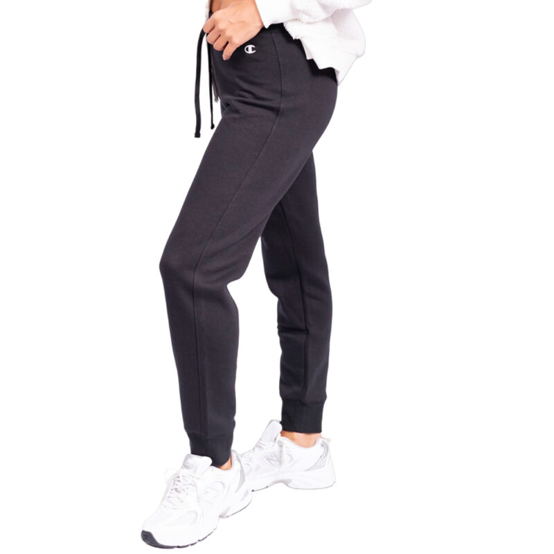 Champion Rib Cuff Pants Women's Black Sporty Athletic Sweatpants