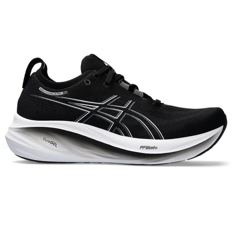 Asics Gel Nimbus 26 Women Athletic Road Running Shoes Black 1012B601-001