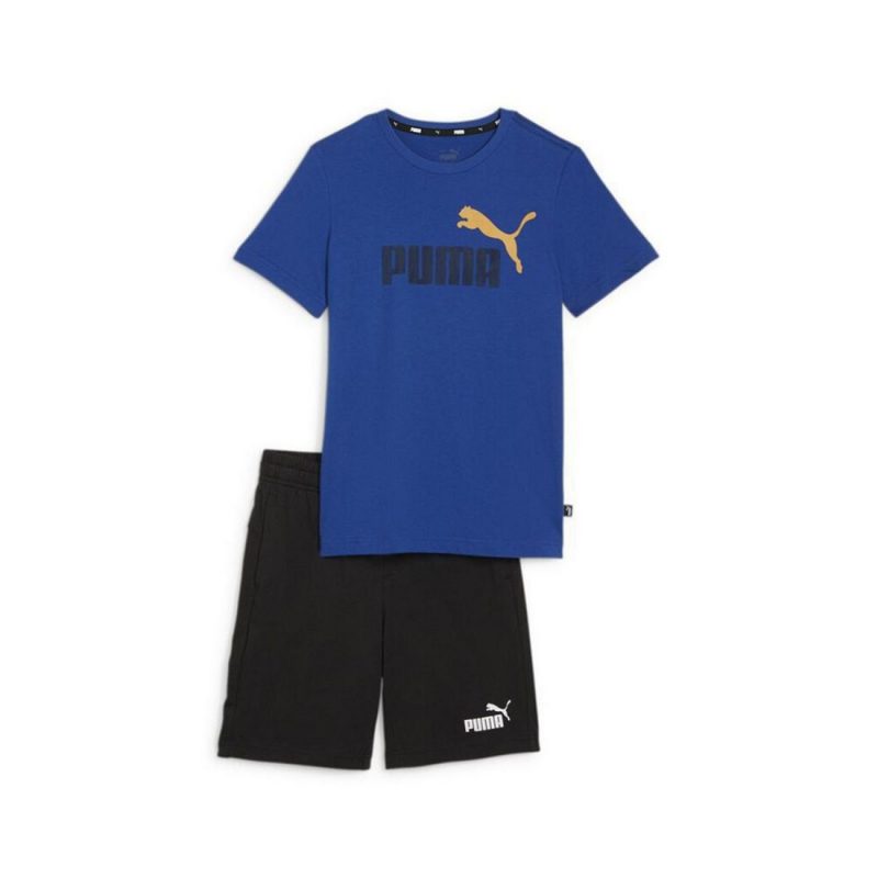 Puma Sports Athletic Short Jersey Set B Junior Kids Boys Blue 847310-18