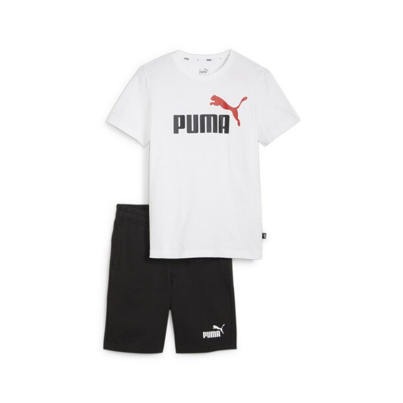 Puma Sports Athletic Short Jersey Set B Junior Kids Boys White 847310-24