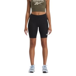 Reebok Identity Small Logo Fitted Women Cotton Bike Shorts Black 100037535