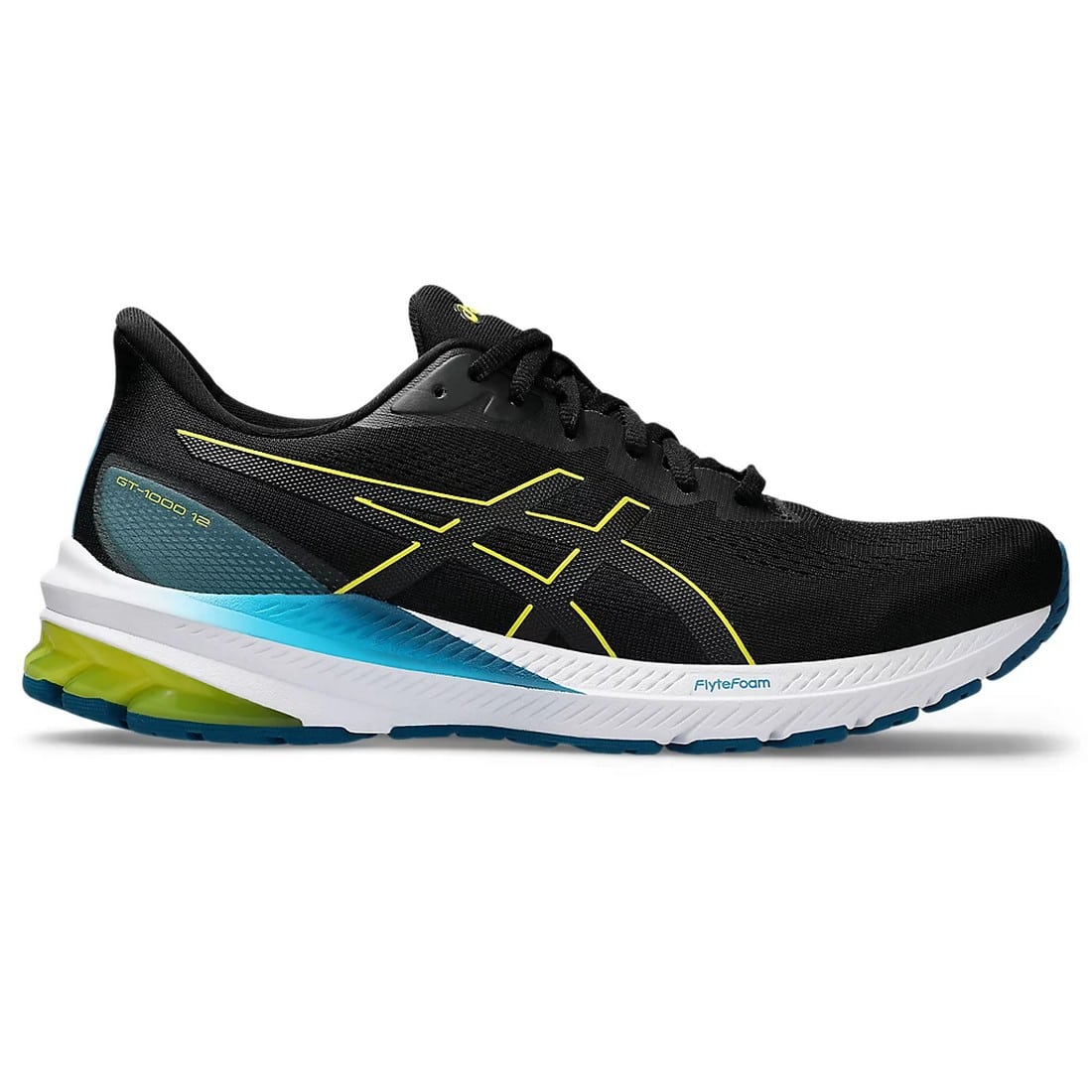 Asics Gt 1000 12 Men Athletic Road Running Shoes Black 