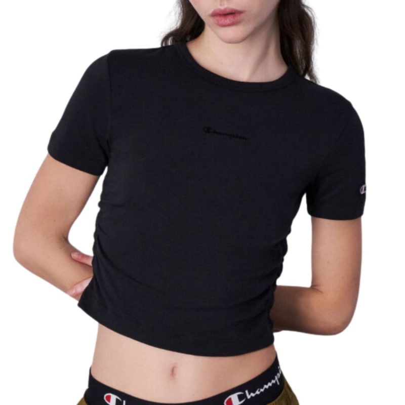ampion Women's Crewneck Croptop T-Shirt Athletic Black 117152-KK001