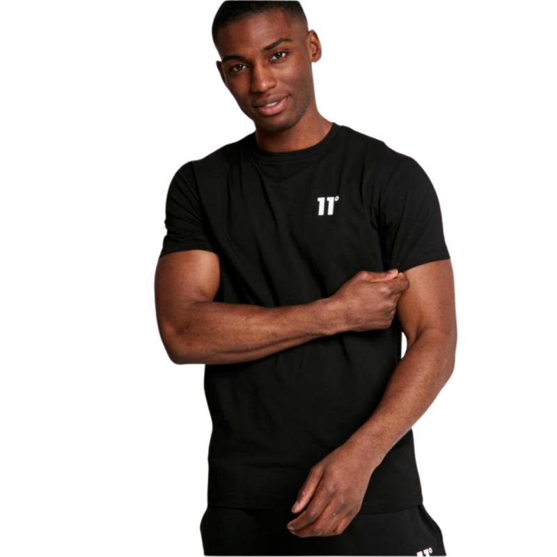 11 Degrees Core Muscle Fit Men T-shirt Black 11D3186-001
