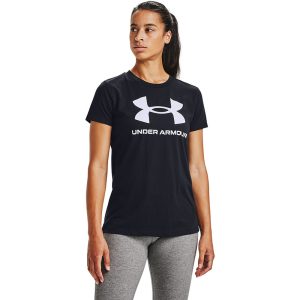 Under Armour Live Sportstyle Graphic Tee Short Sleeve Women's T-Shirt Black 1356305-001