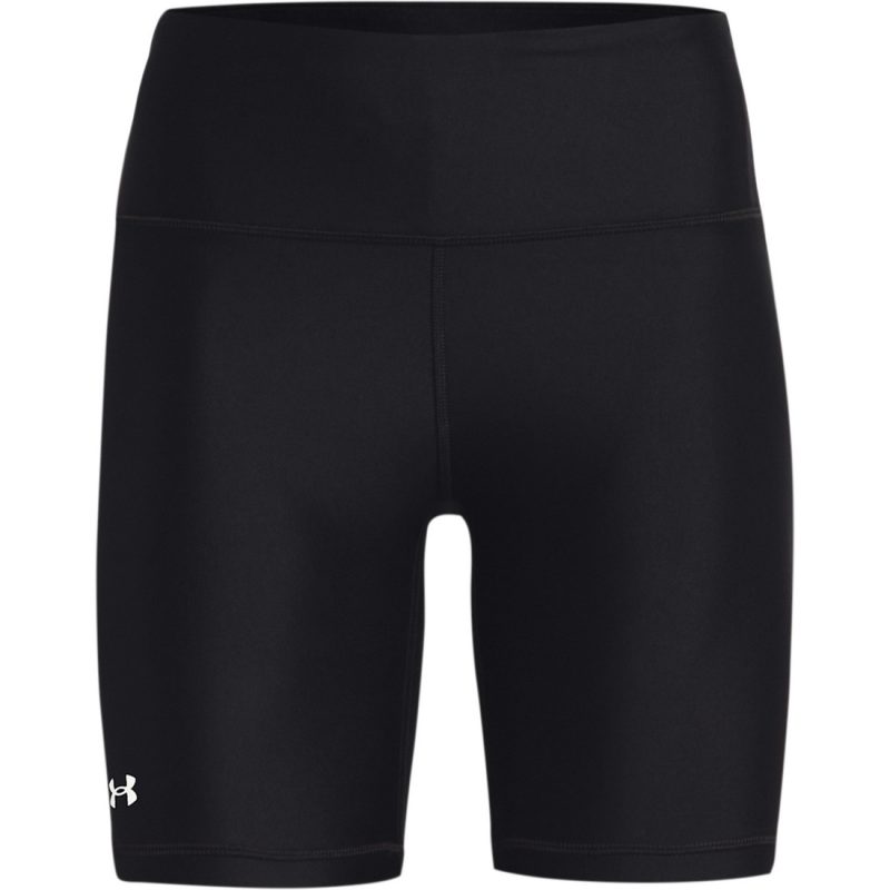 Under Armour Heatgear Women Athletic Gym Bike Shorts Black 1360939-001