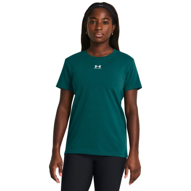 Under Armour Off Campus Core Short Sleeve Women's Athletic T-shirt Green 1383648-449