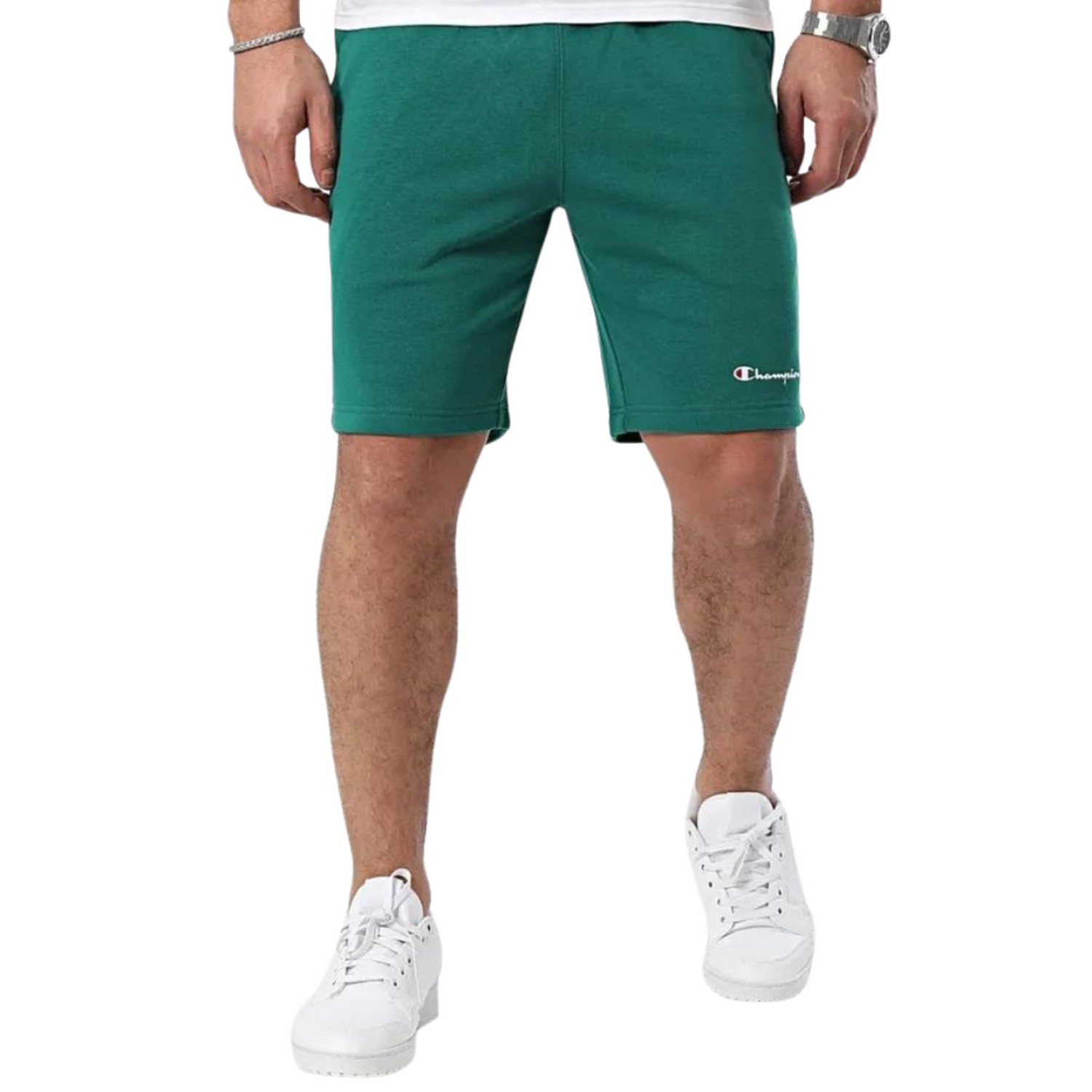 Champion Men Clothing Bermuda Athletic Shorts Green 219906 GS571 San Siro Sports