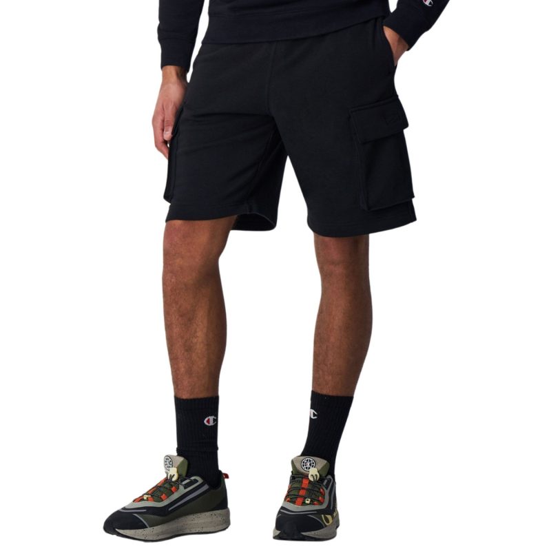 Champion Men Clothing Cargo Bermuda Athletic Shorts Black 219908-KK001