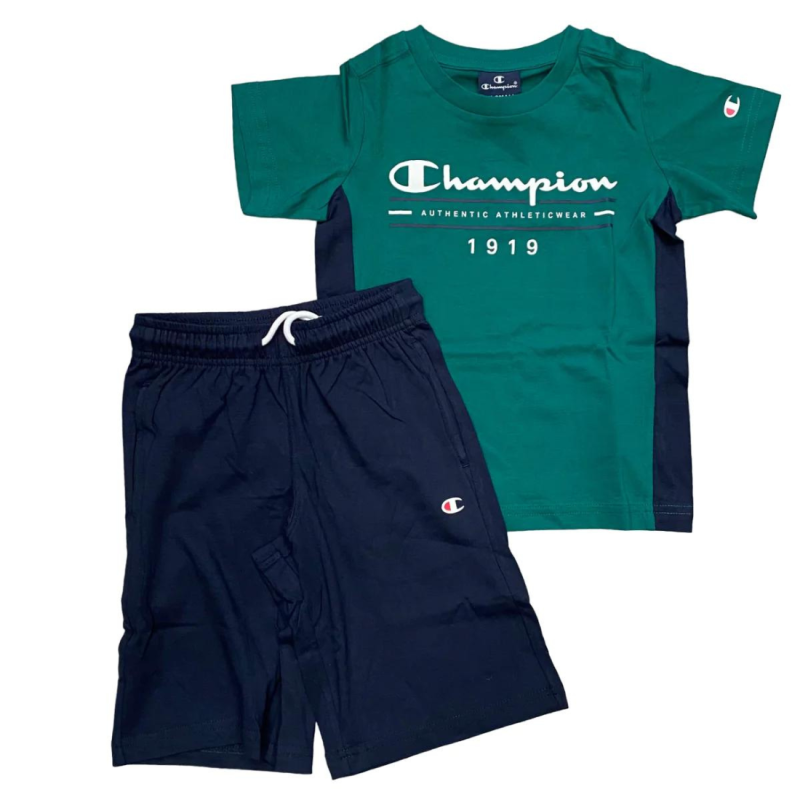 Champion Kids Boys Athletic Short Set Green 306700-GS571