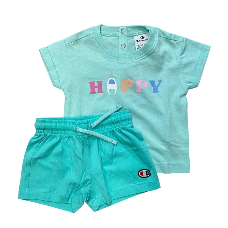 Champion Toddler Kids Girls Athletic Short Set Mint 404976-GS009