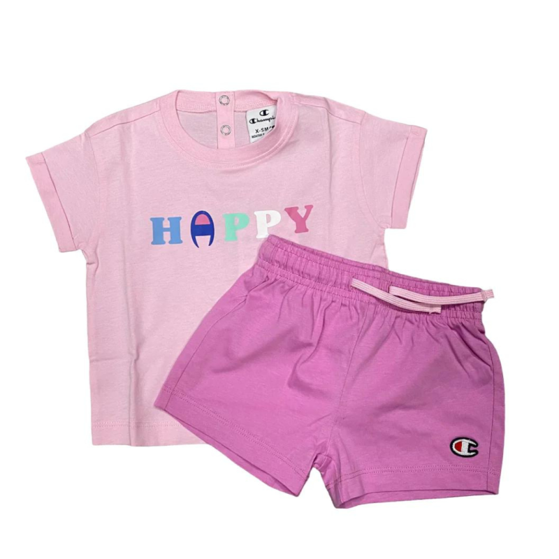 Champion Toddler Kids Girls Athletic Short Set Pink 404976-PS013