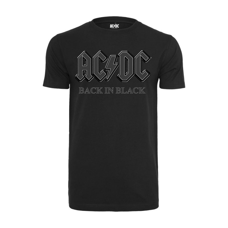 Urban Classics Merchcode ACDC Back In Black Tee Men T-Shirt MC480-00007