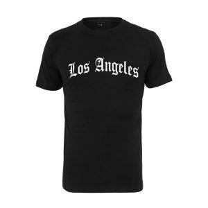 Urban Classics Mister Tee Los Angeles Wording Men T-Shirt Black MT1578-00007