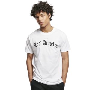 Urban Classics Mister Tee Los Angeles Wording Men T-Shirt White MT1578-00220