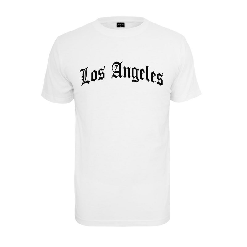 Urban Classics Mister Tee Los Angeles Wording Men T-Shirt White MT1578-00220