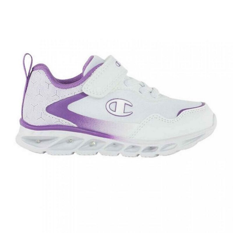 Champion Infants And Toddler Girls Wave 2 Low Cut Led Lights Shoes White S32888-WW005