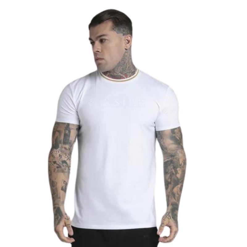 Sik Silk Logo Men's T-Shirt White SS-26063