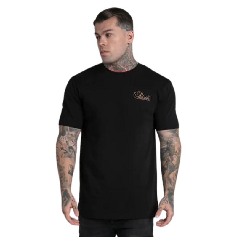 Sik Silk Relaxed Fit Men's T-Shirt Black SS-26203
