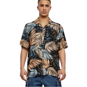 Urban Classics Viscose Aop Resort Men Shirt Multicolour TB4150-04419