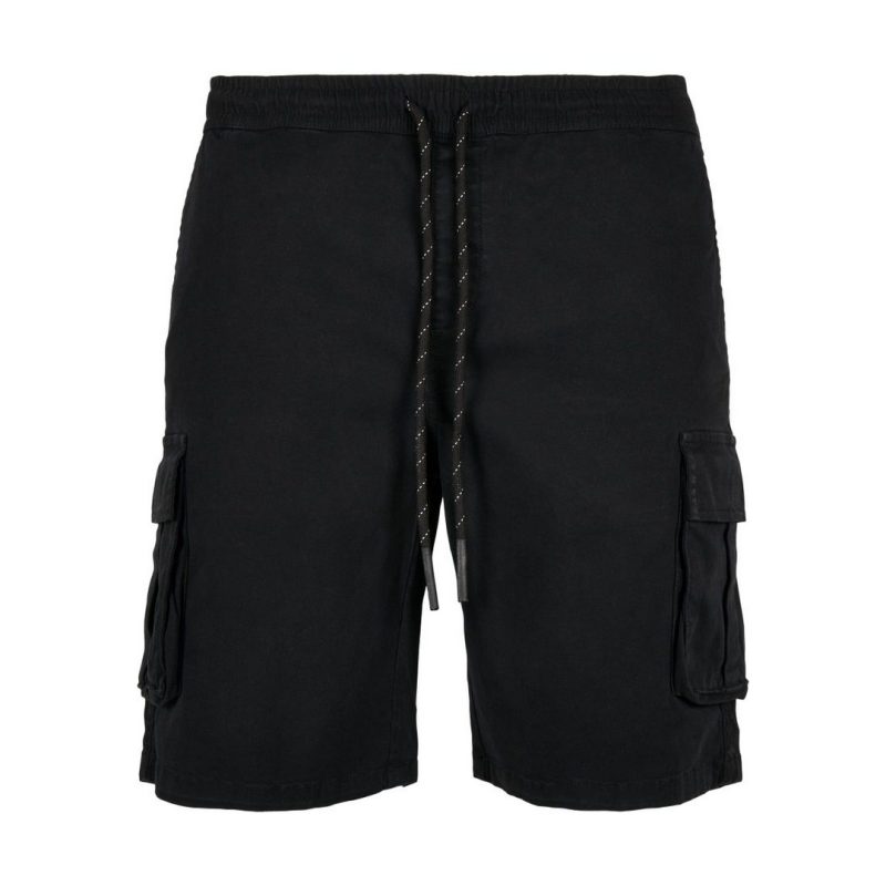 Urban Classics Drawstring Cargo Men's Shorts Black TB4151-00007