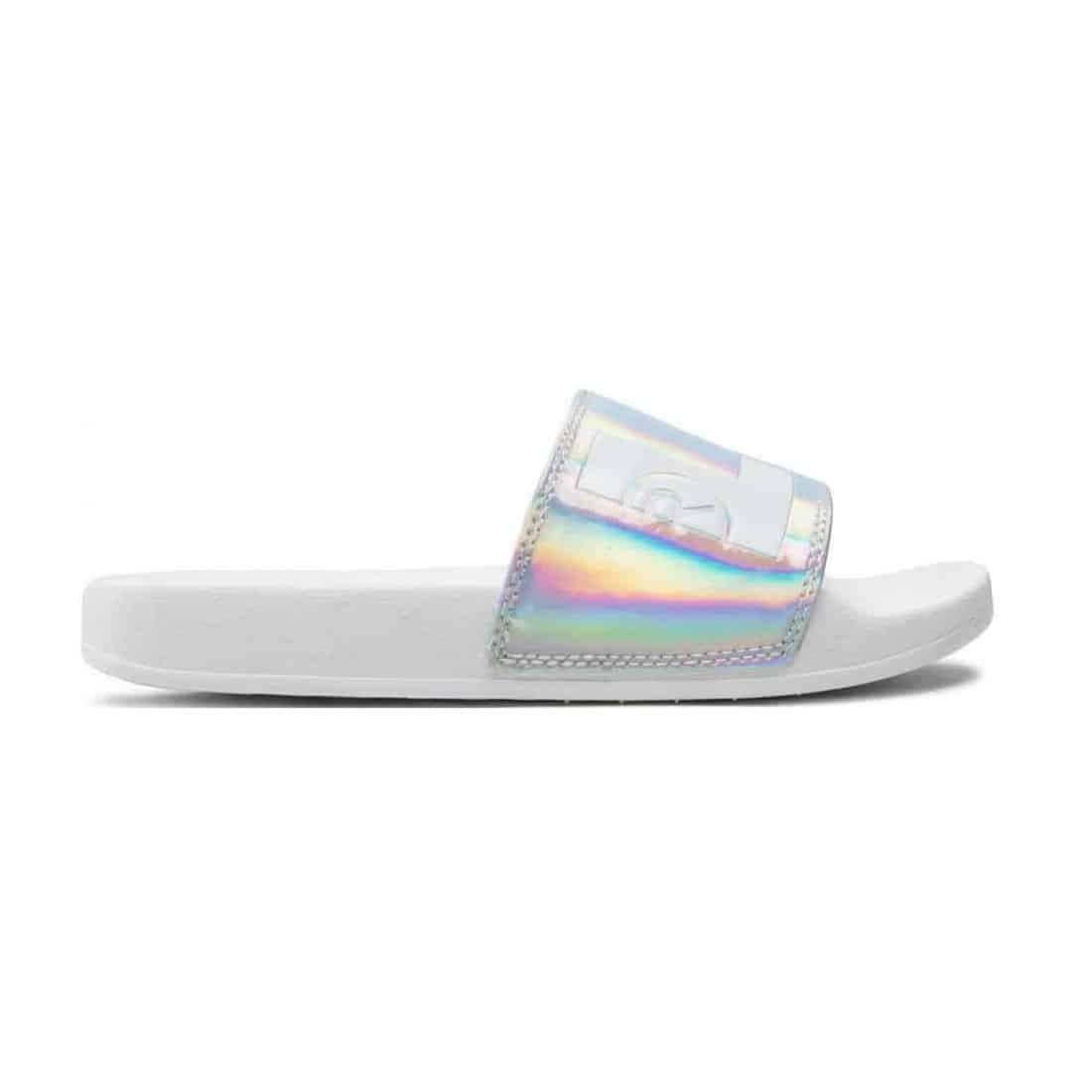 Levis June L Big Logo Women Slides White Silver 231570-642-114
