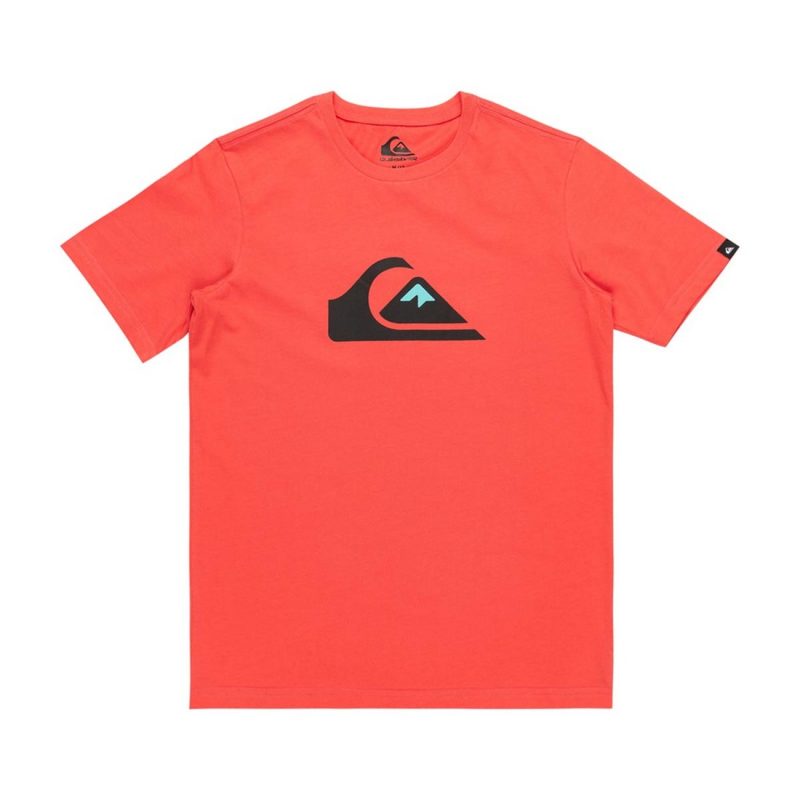 Quiksilver Boys Comp Logo Youth T-Shirt Cayenne EQBZT04711-RMC0