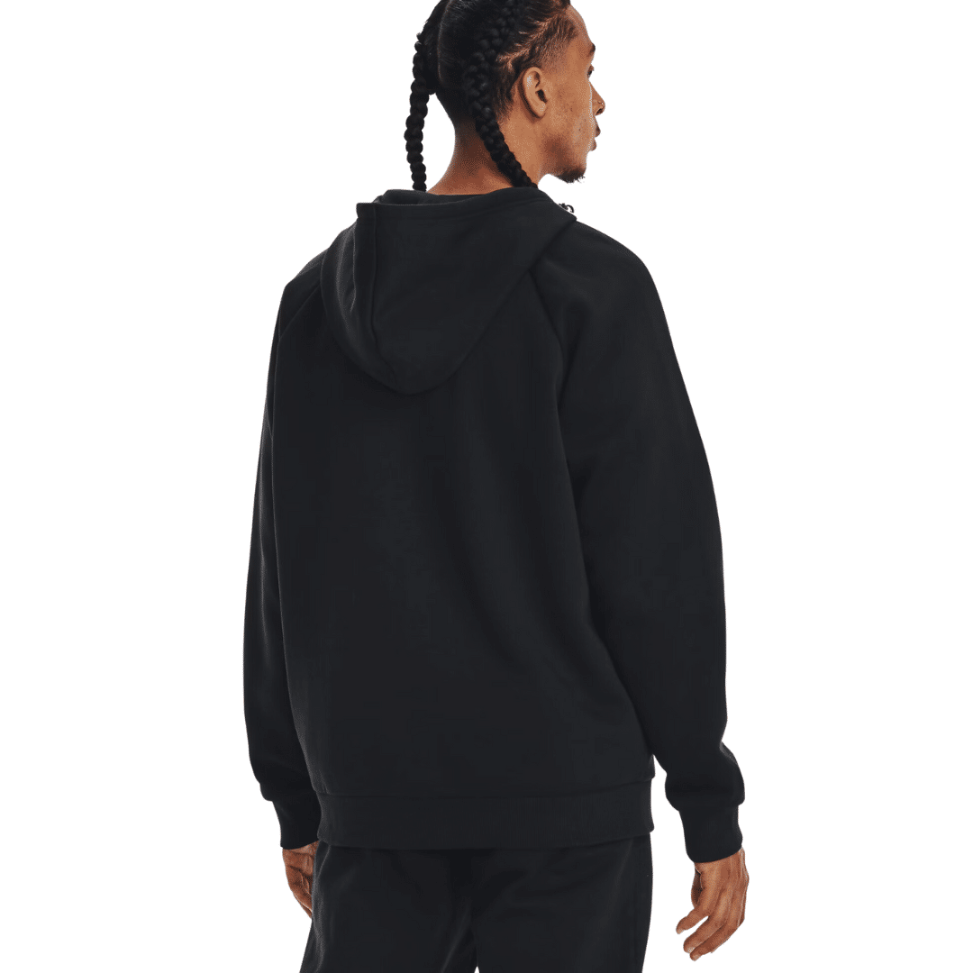 Under Armour Rival Fleece Fz Men Hoodie Black 1379767-001 - Image 4