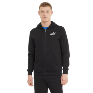 Puma men's essential full zip hoodie best sale