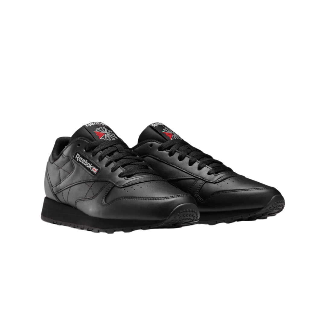 Reebok Classic Leather Men's Fashion Sneakers Shoes Black 100008494 - Image 3