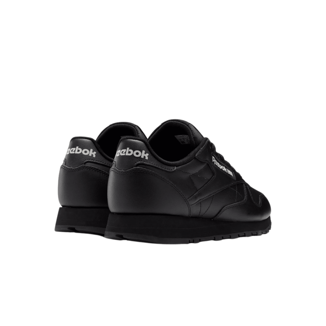 Reebok Classic Leather Men's Fashion Sneakers Shoes Black 100008494 - Image 4