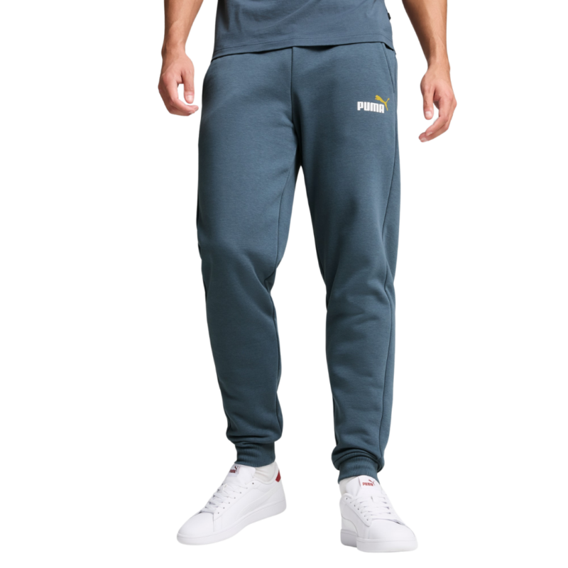 Puma Essentials 2 Colour Logo Men s Fleece Pants Grey Skies 586767 26 San Siro Sports