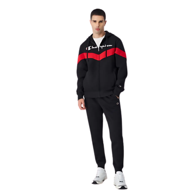 Champion sweatsuit black best sale